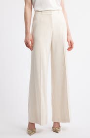 KOBI HALPERIN Flat Front Wide Leg Pants