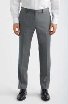Genius Slim Fit Flat Front Wool Dress Pants