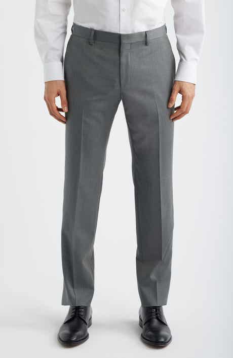 Genius Slim Fit Flat Front Wool Dress Pants