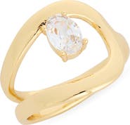 NORDSTROM RACK Oval Cubic Zirconia Ring