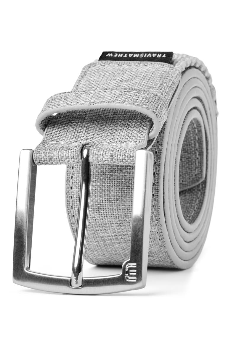 Fresh Look Woven Belt, Main, color, HEATHER GREY