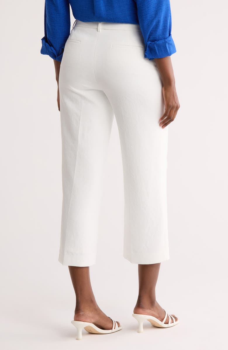 DKNY Hard Crop Pants, Alternate, color, Ivory