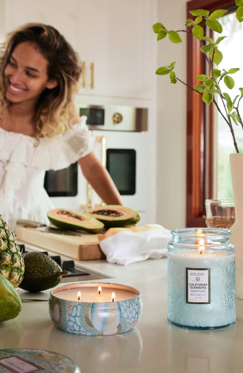 Voluspa California Summers Three-Wick Tin Candle, Alternate, color, California Summers