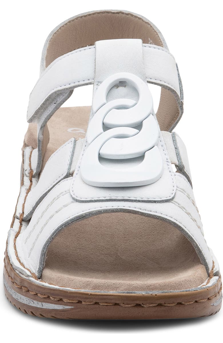 ara Helena Chain Strappy Sandal, Alternate, color, White Calf