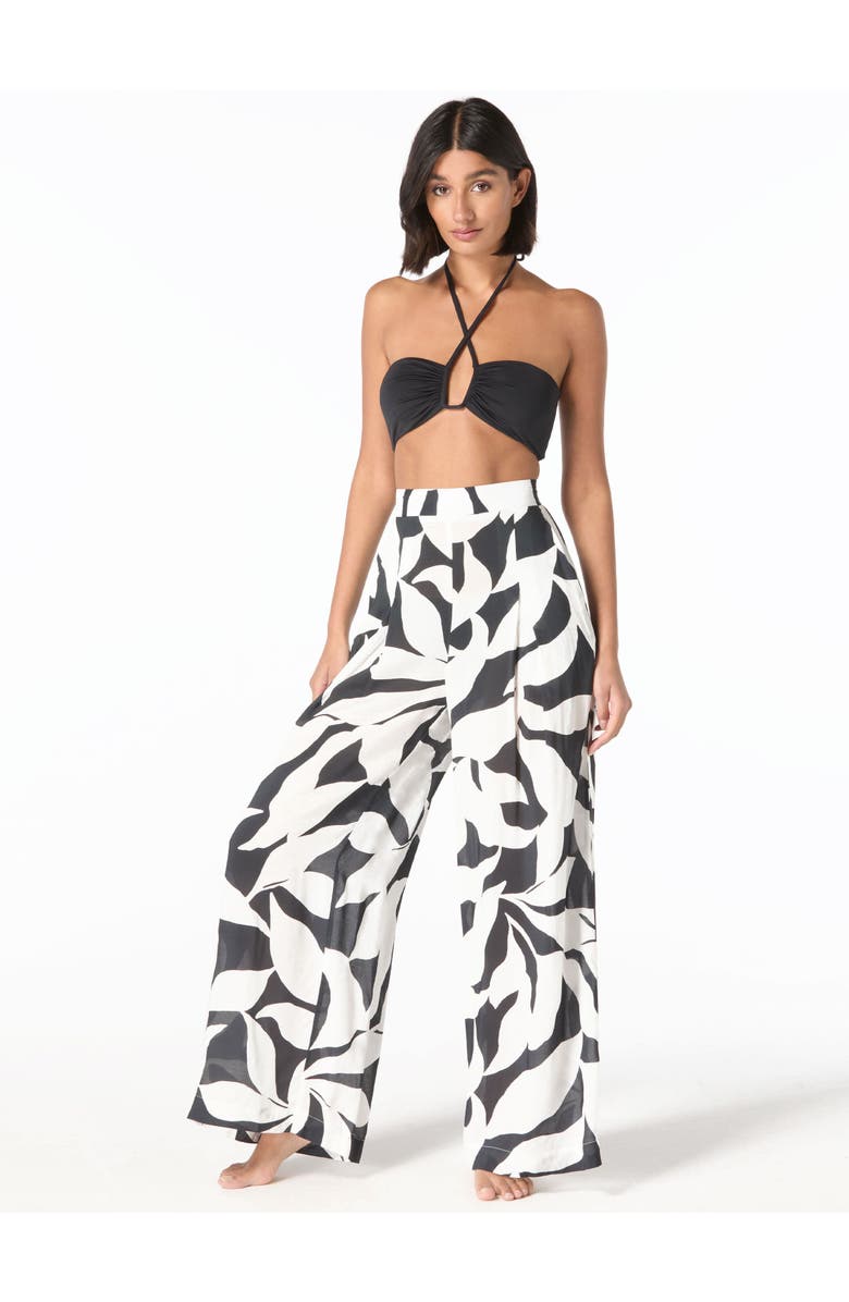 Vince Camuto Cover Up Pant, Alternate, color, Black/White