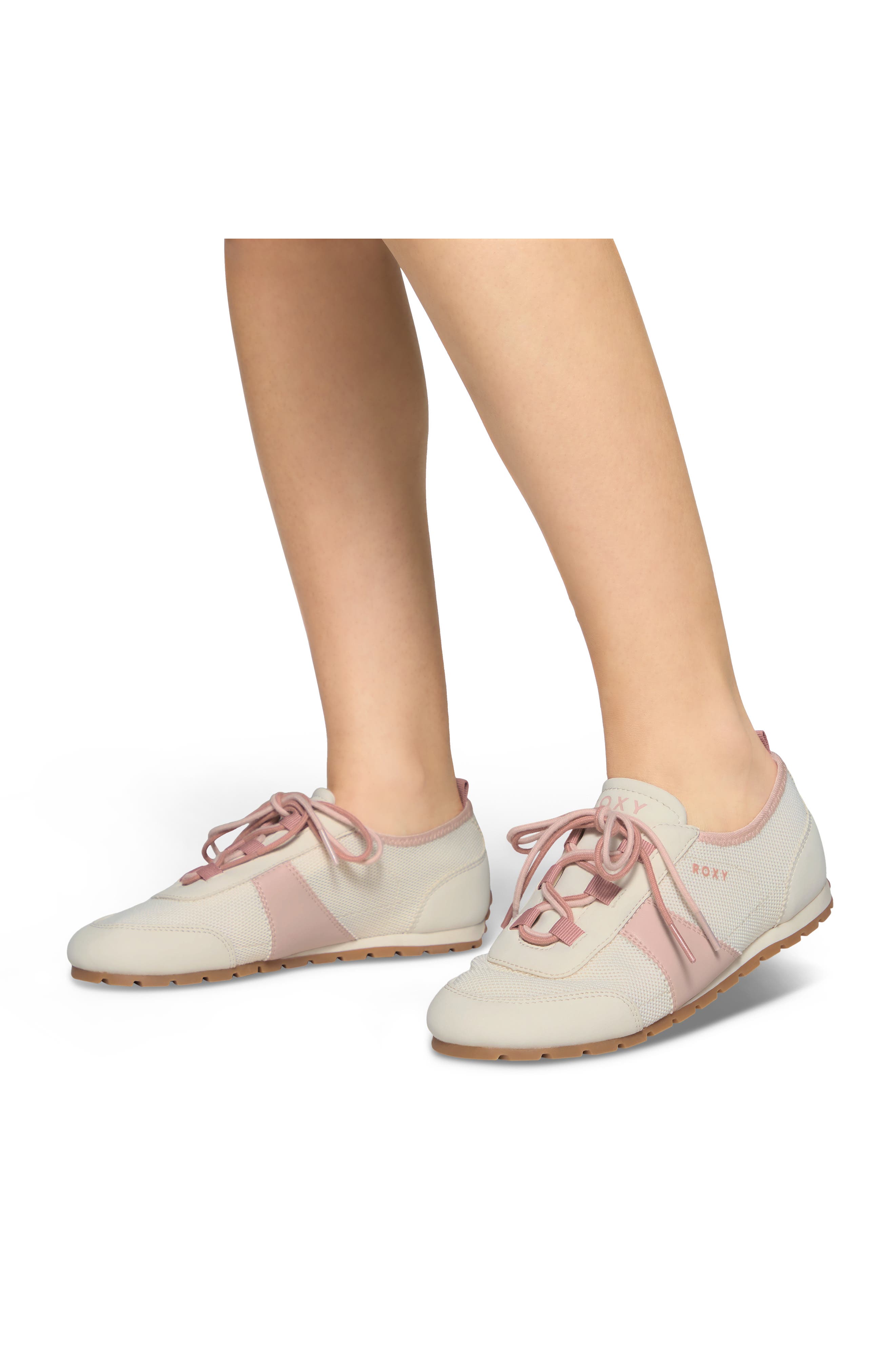 Kaia Lace-Up Sneaker, Alternate, color, PEACH