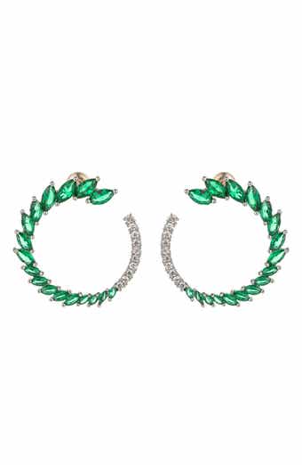 EYE CANDY LOS ANGELES Gold-Tone Daniella Crystal Earrings