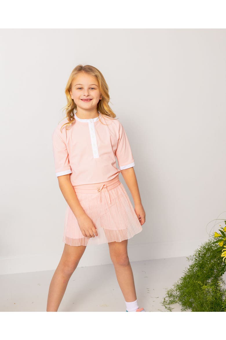 Girls Henley Top, Alternate, color, Pink