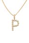  Gold Vermeil Initial P