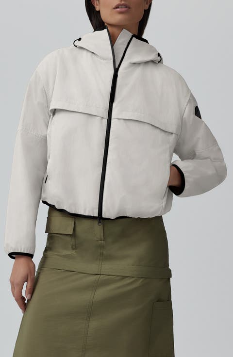 Sinclair Water Resistant Hooded Nylon Wind Jacket