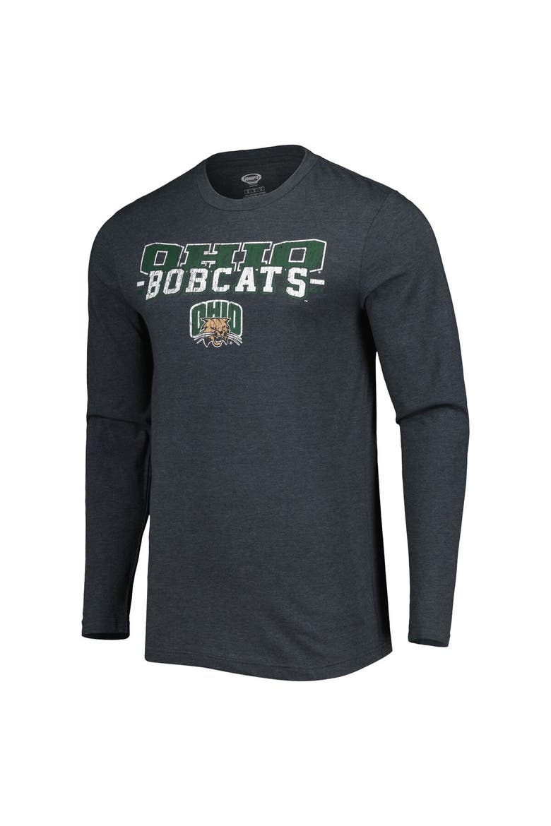 Men's Concepts Sport Green/Charcoal Ohio Bobcats Meter Long Sleeve T-Shirt & Pants Sleep Set, Alternate, color, Green