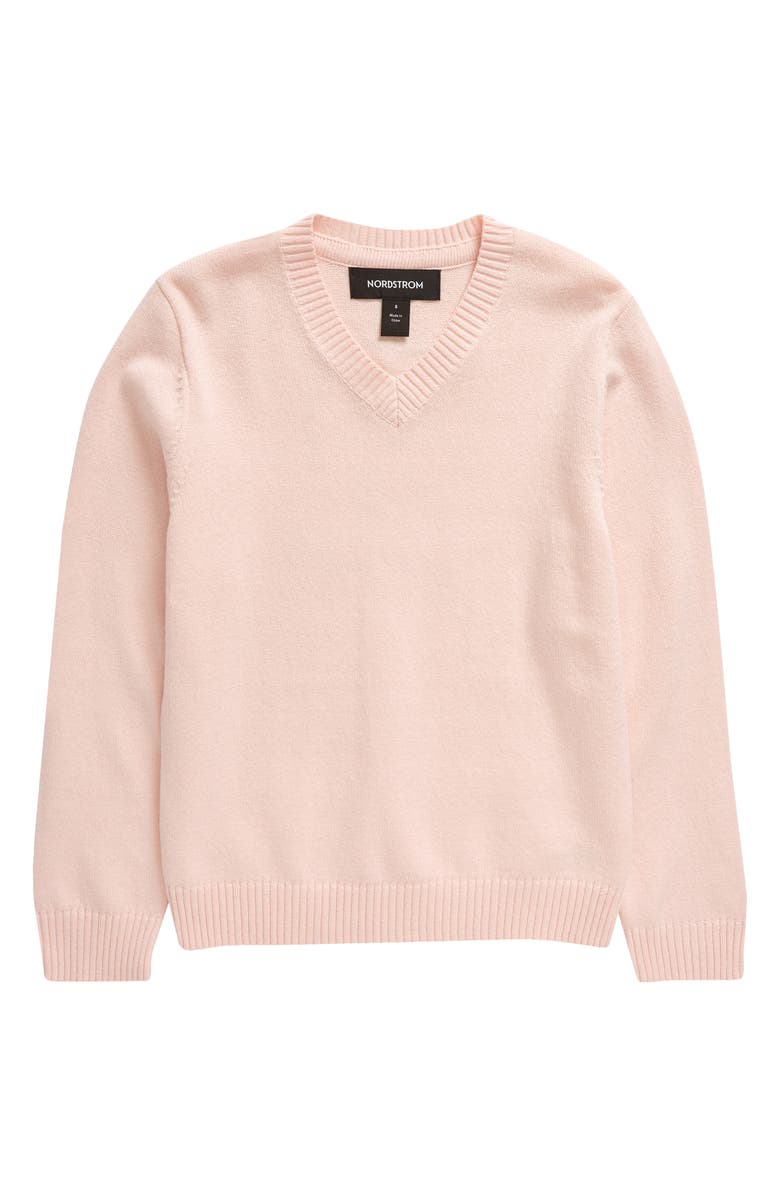 Nordstrom Kids' V-Neck Sweater, Main, color, 