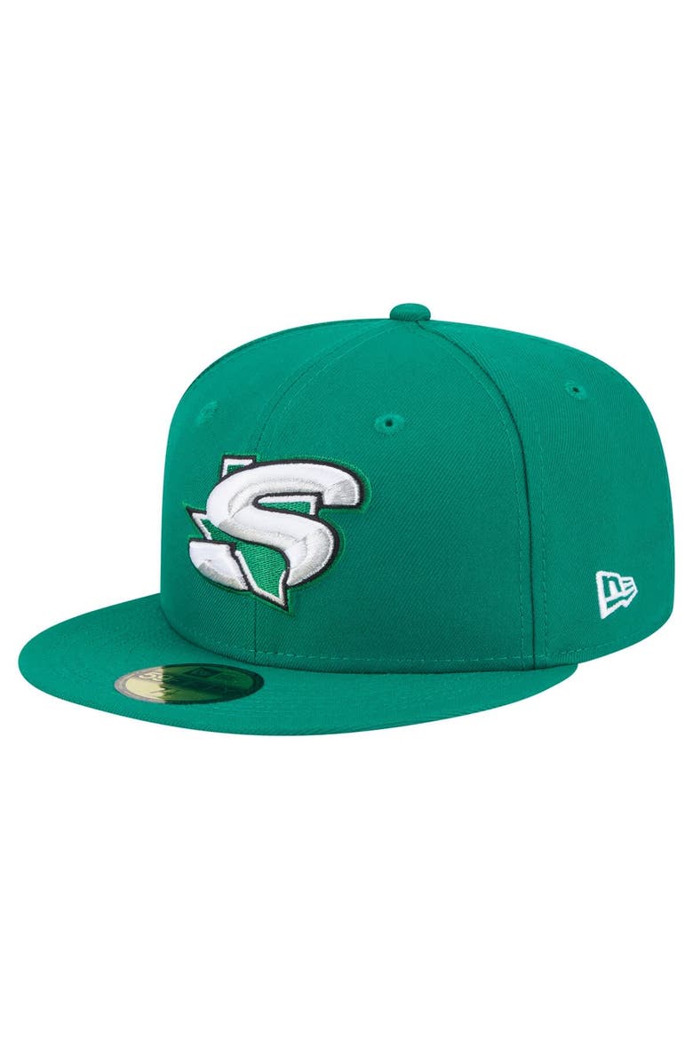 Men's New Era  Green Dallas Stars Deceptor 59FIFTY Fitted Hat, Alternate, color, Green