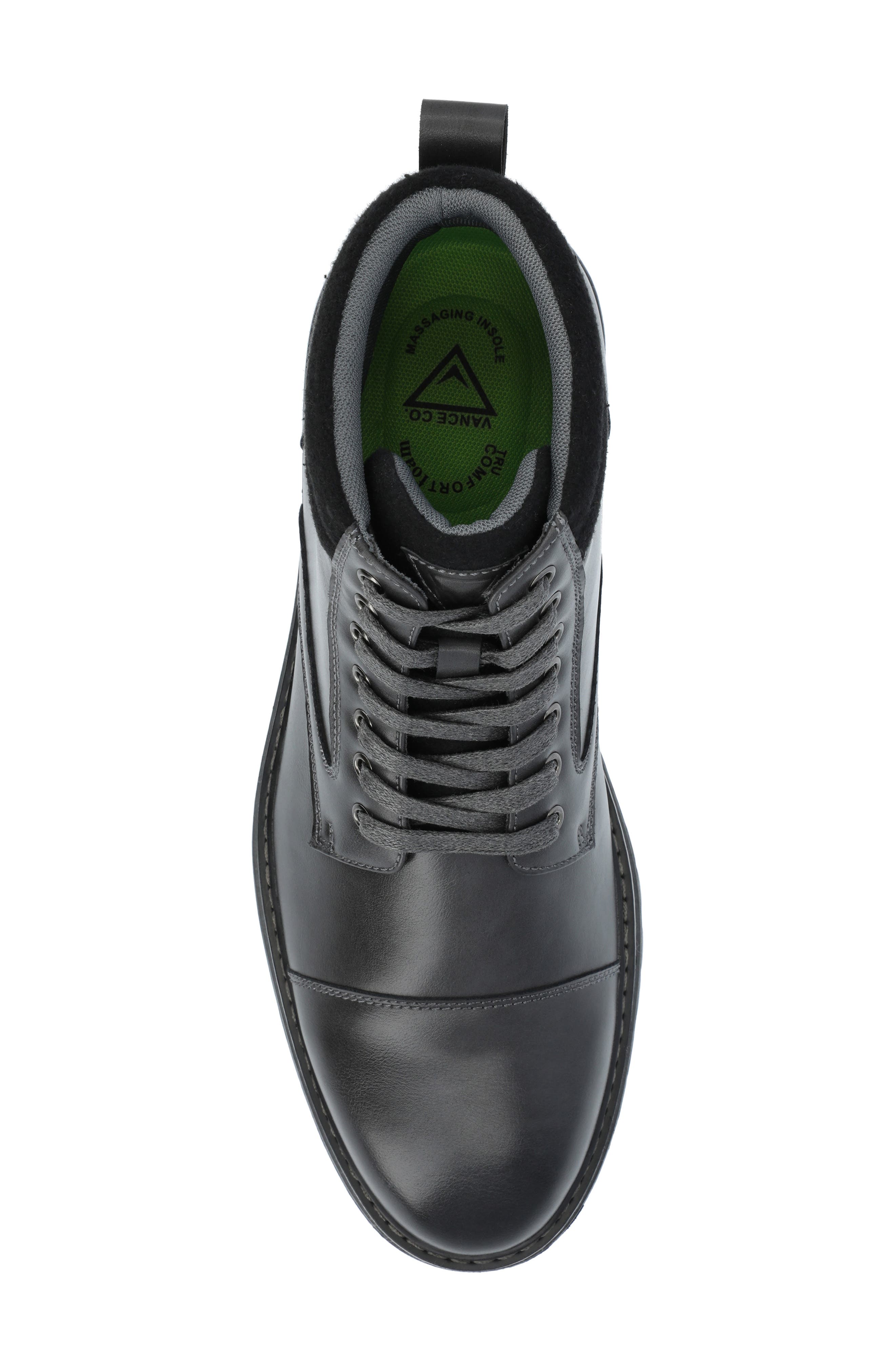 VANCE CO Fegan Cap Toe Boot, Alternate, color, Charcoal