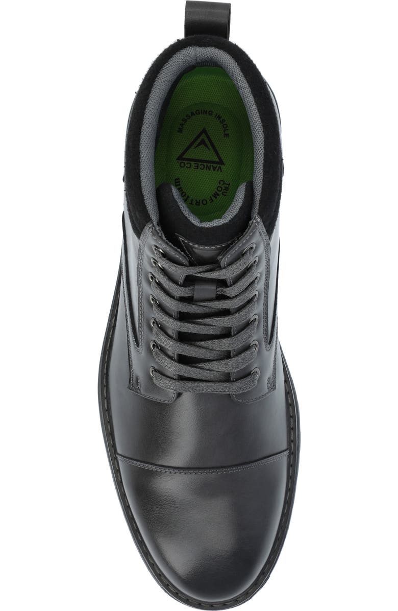 VANCE CO Fegan Cap Toe Boot, Alternate, color, Charcoal