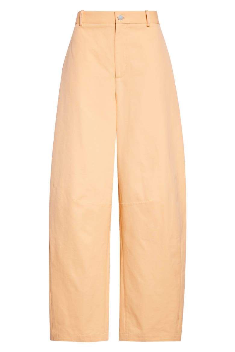 Barrow High Waist Cotton Barrel Leg Pants, Alternate, color, CORAL