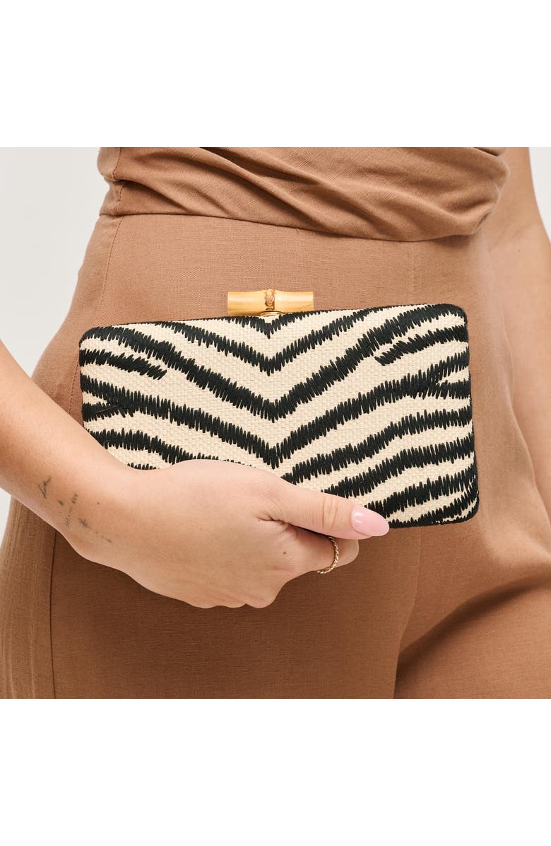 URBAN EXPRESSIONS HANDBAGS Dorit Evening Bag, Alternate, color, Black Natural
