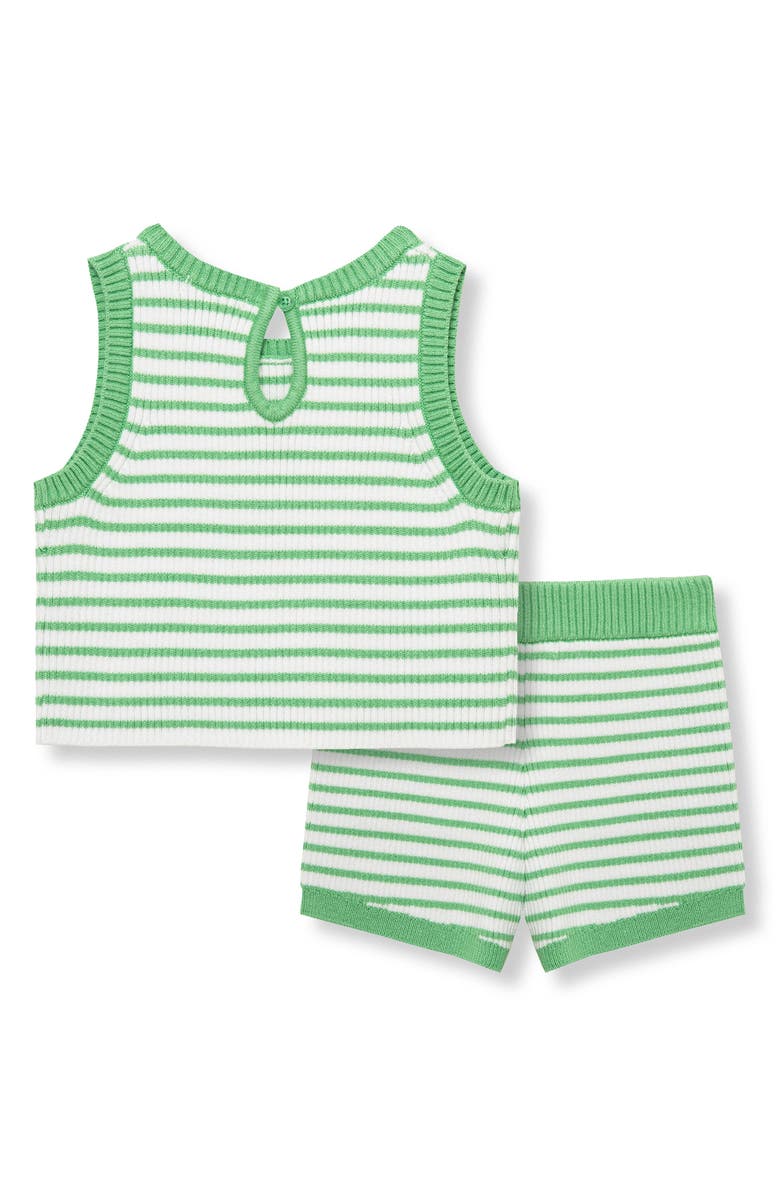 Habitual Kids Rib Knit Tank & Shorts Set, Alternate, color, Green