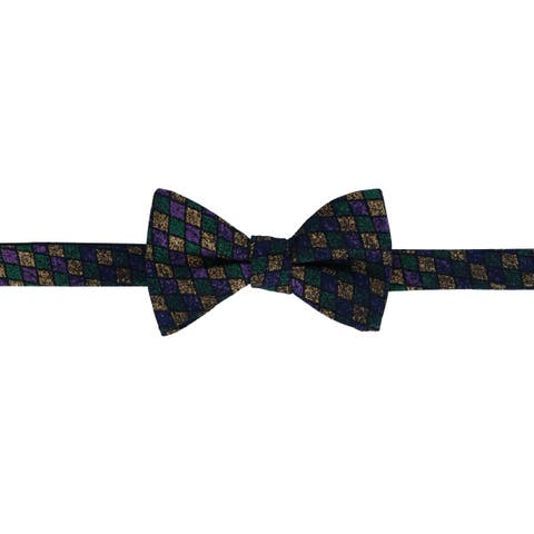 Carnival Diamond Multi-Colored Novelty Silk Bow Tie