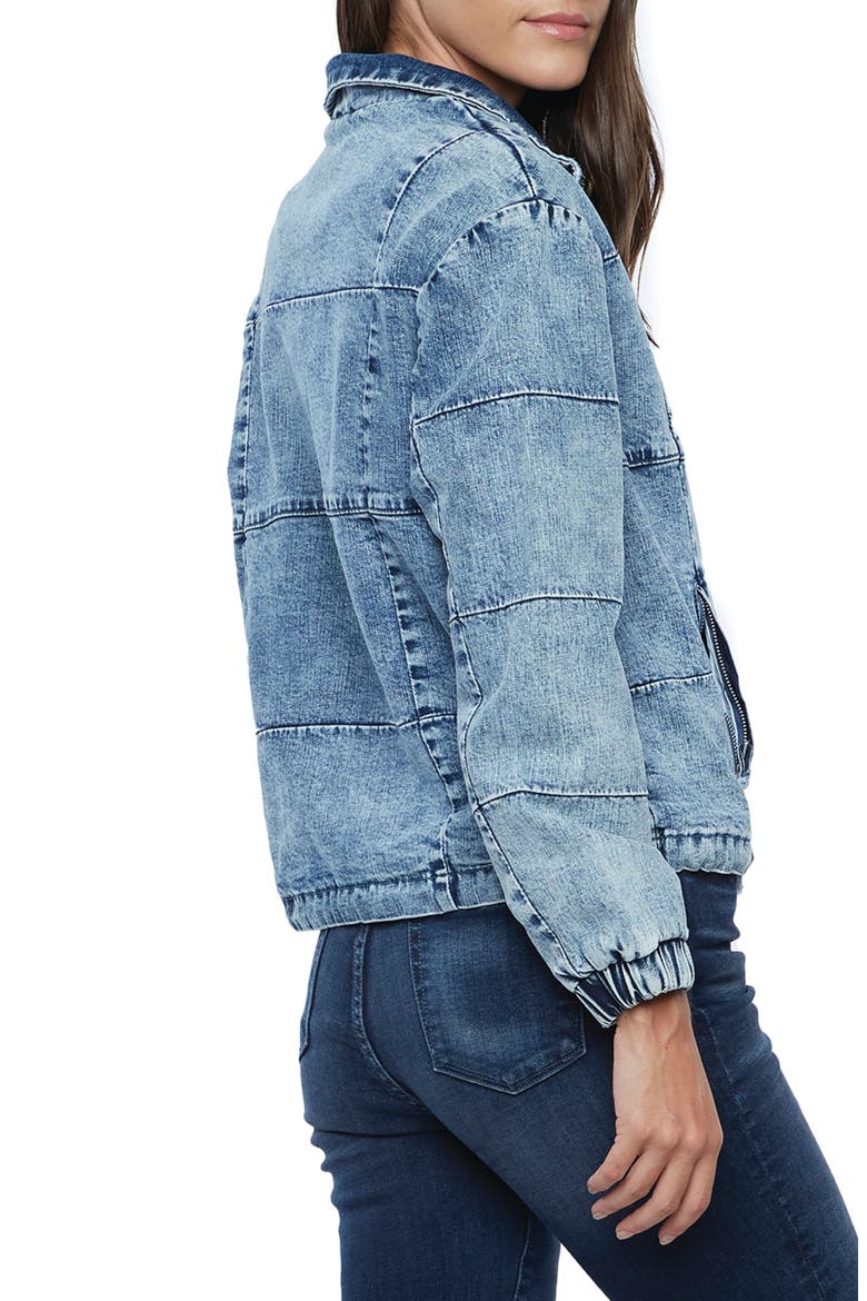 Quilted Denim Jacket, Alternate, color, MISSION BLUE