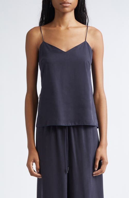 Max Mara Unghia Silk Camisole In Blue