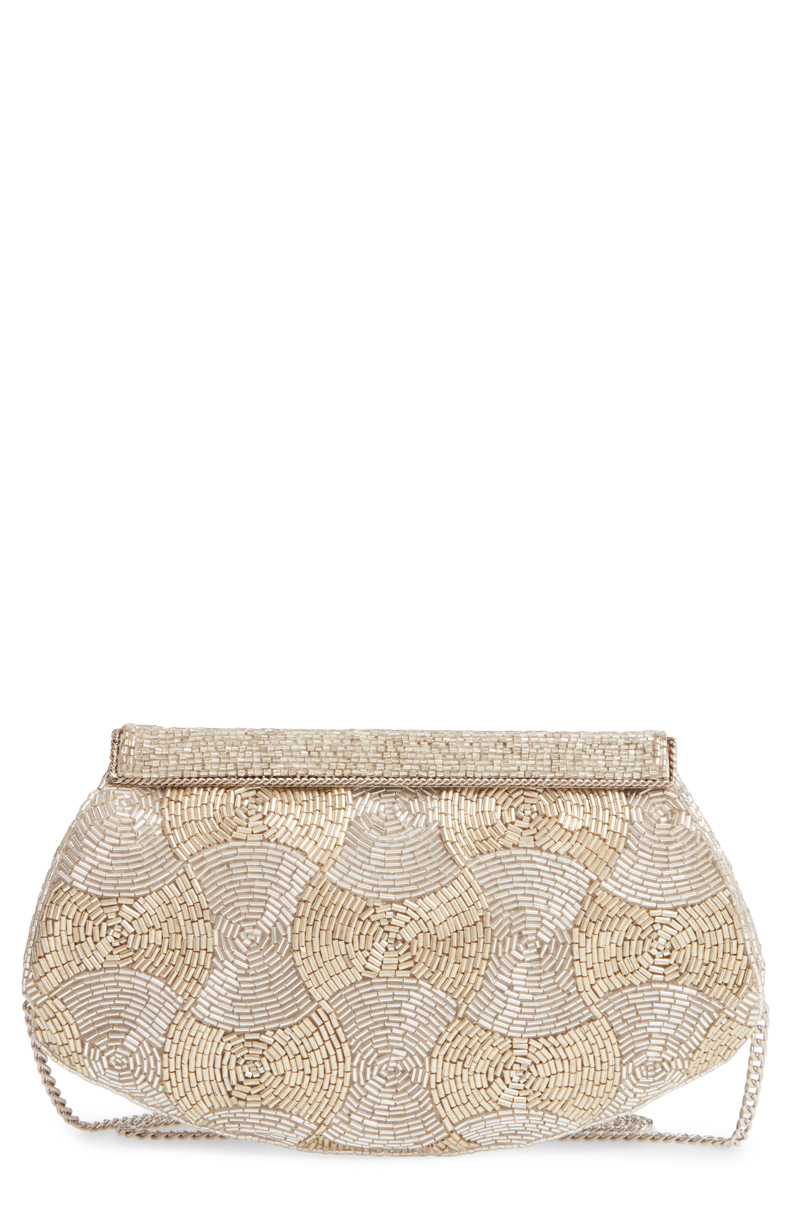 Nordstrom Rivoli Beaded Clutch, Main, color, 