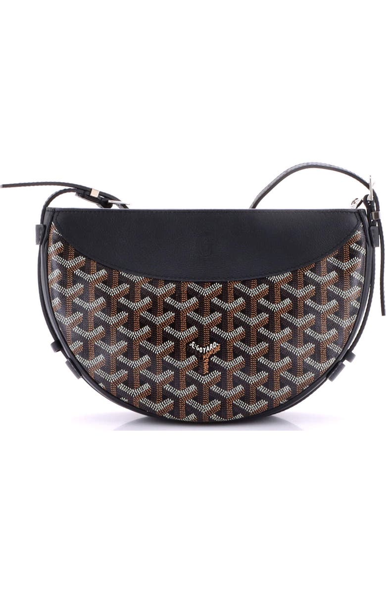 Pre-Owned Goyard Hirondelle Shoulder Bag Coated Canvas and Leather, Alternate, color, Black