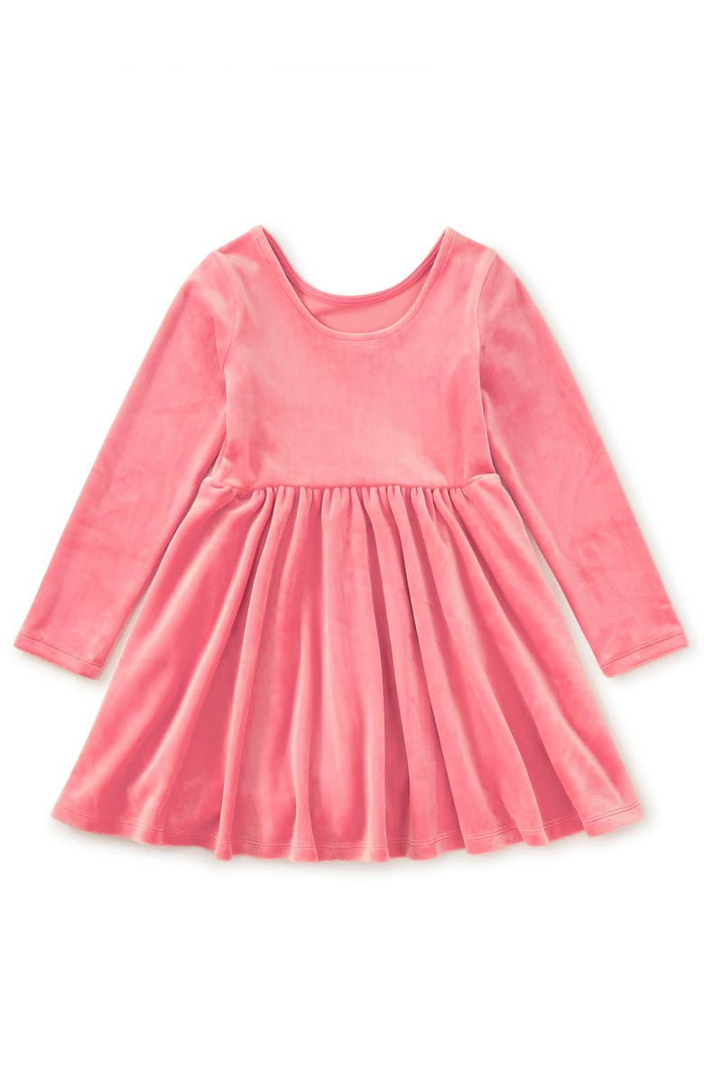 Tea Collection Velour Ballet Dress, Alternate, color, Mauveglow