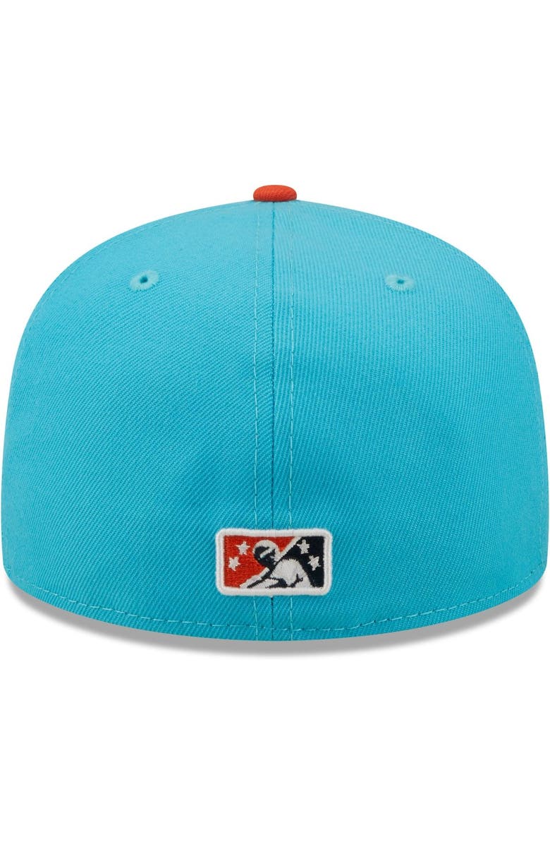 New Era Men's New Era Aqua Zorros de Somerset Copa De La Diversion 59FIFTY Fitted Hat, Alternate, color, Aqua