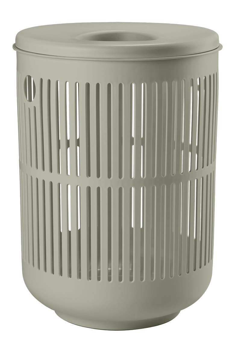 Ume Laundry Basket with Lid, Main, color, EUCALYPTUS GREEN