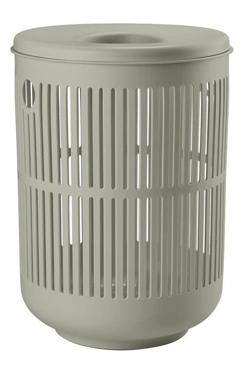 Zone Denmark Ume Laundry Basket with Lid in Eucalyptus Green 