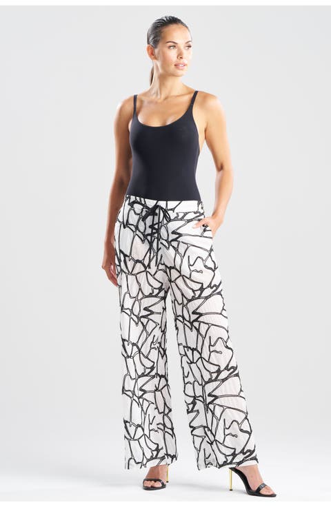 Butterfly Embroidery Pants