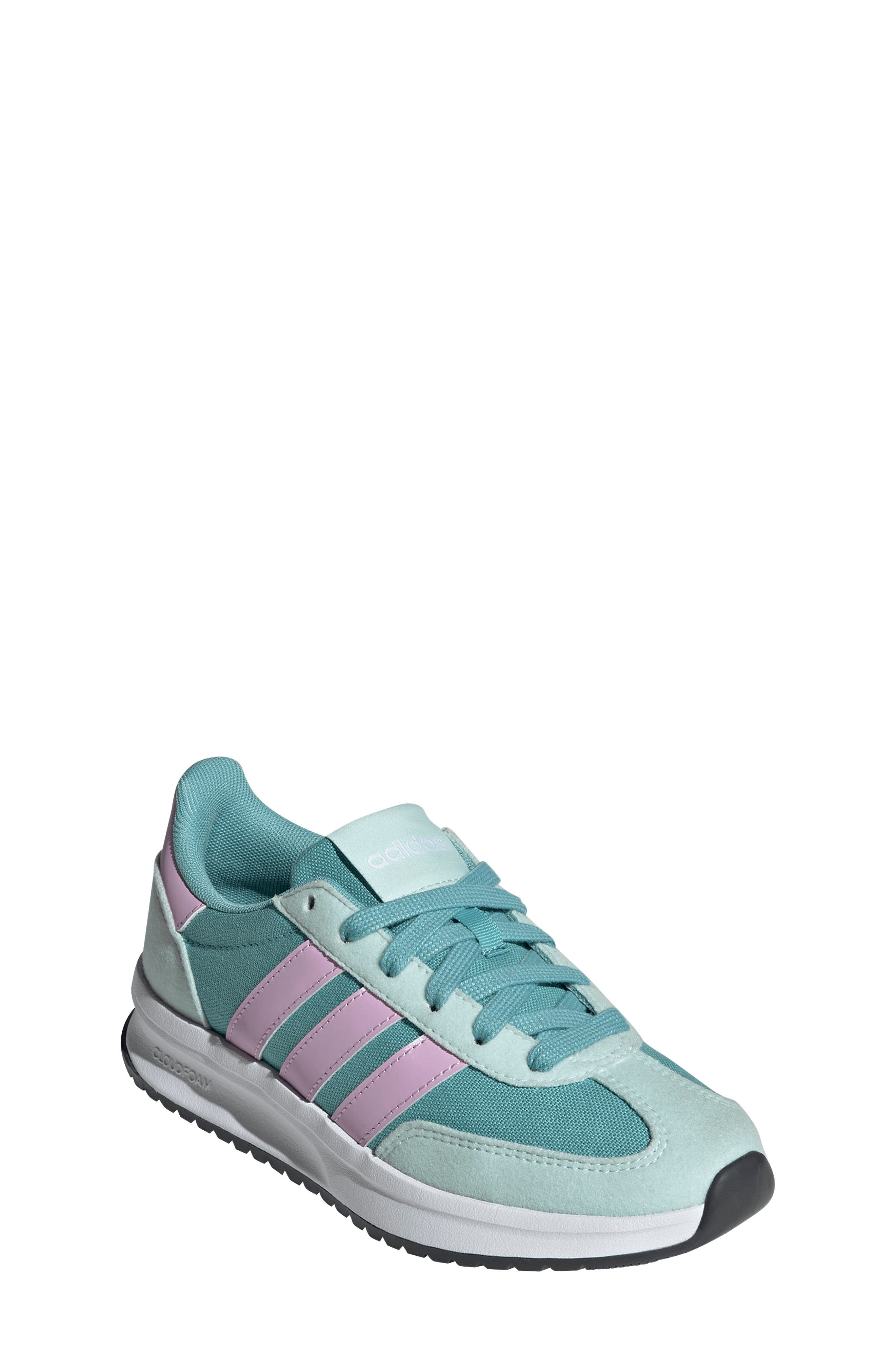 adidas Kids' Run '70s Sneaker, Main, color, Mint/ Lilac/ Halo Mint
