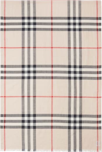 【関税&送料込み】Burberry Giant Check Wool And Silk Scarf Burberry Giant Check Print Wool & Silk Scarf | Nordstrom