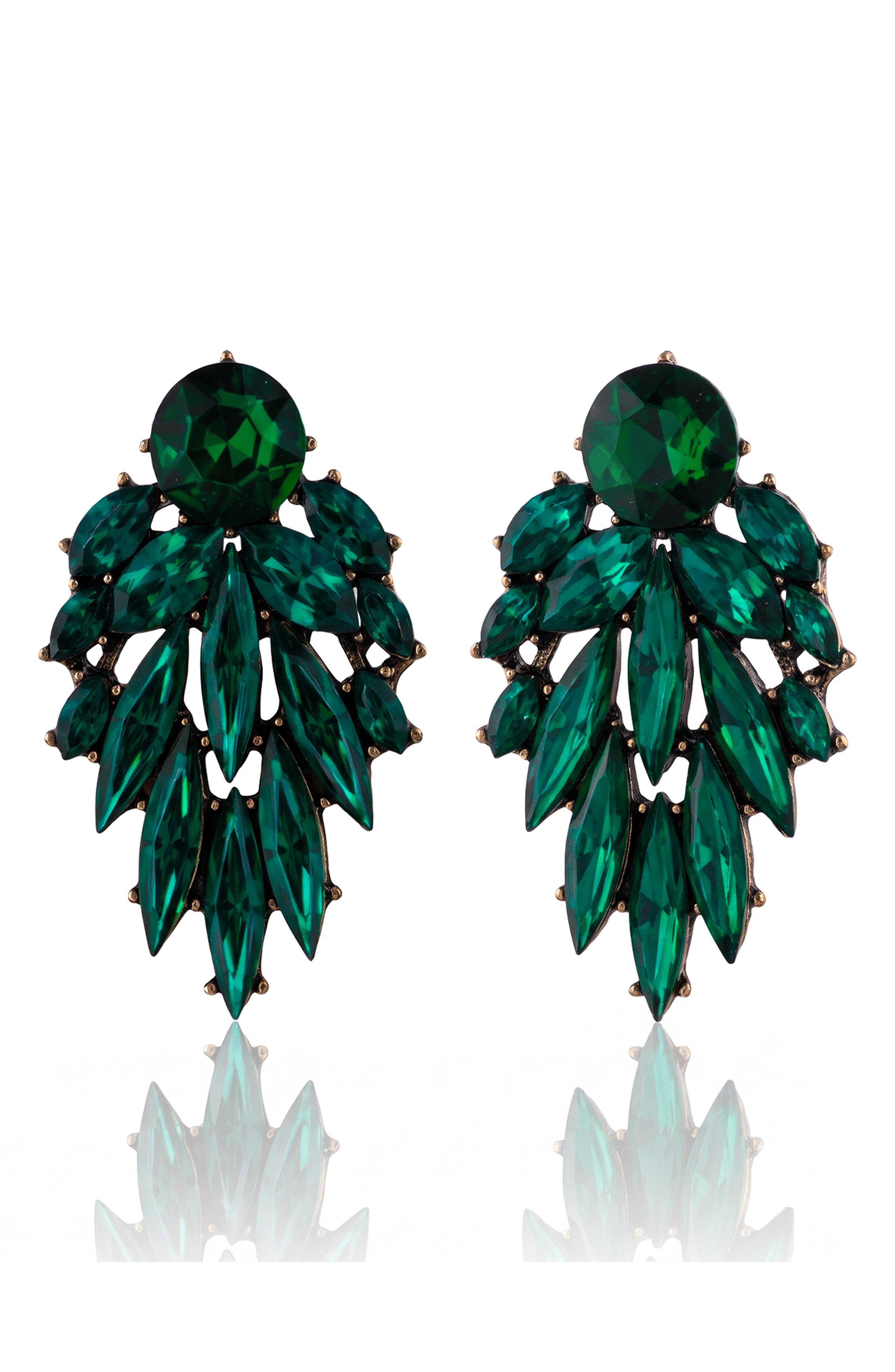 Marquise Crystal Chandelier Drop Earrings