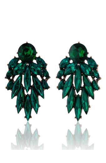 Marquise Crystal Chandelier Drop Earrings