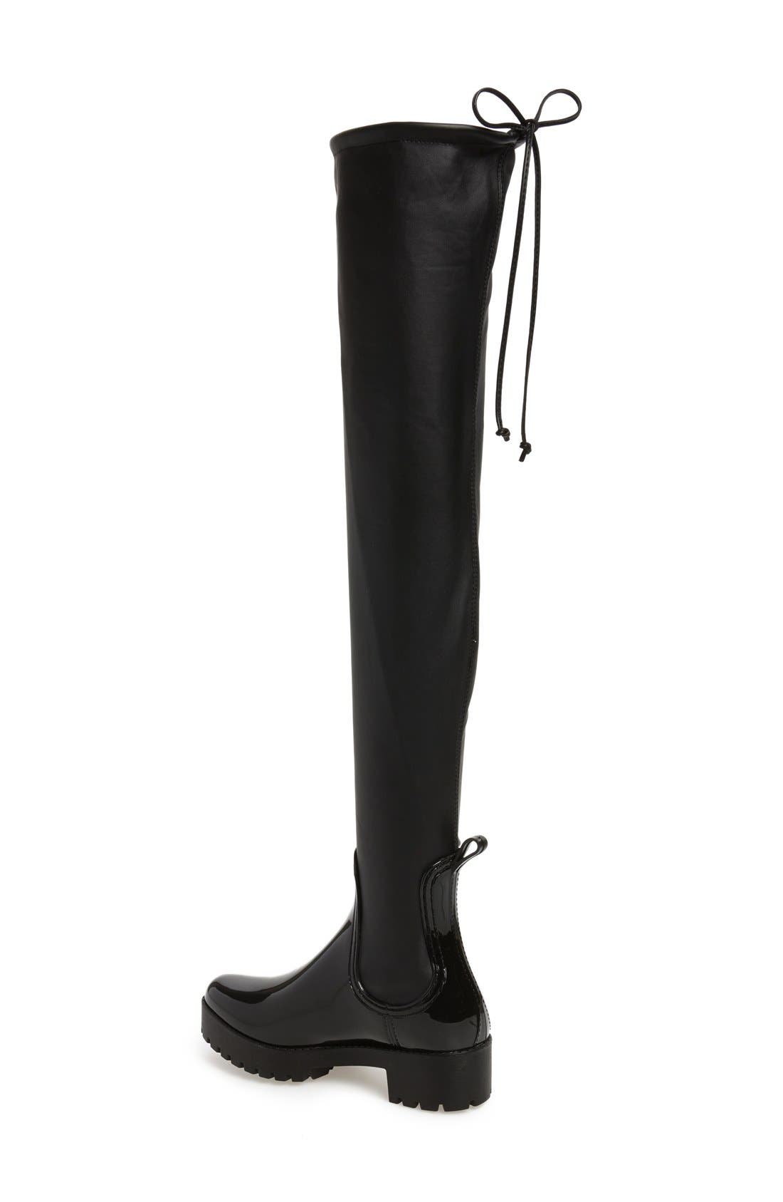 Jeffrey Campbell Cloudy Over the Knee Rain Boot, Alternate, color, 