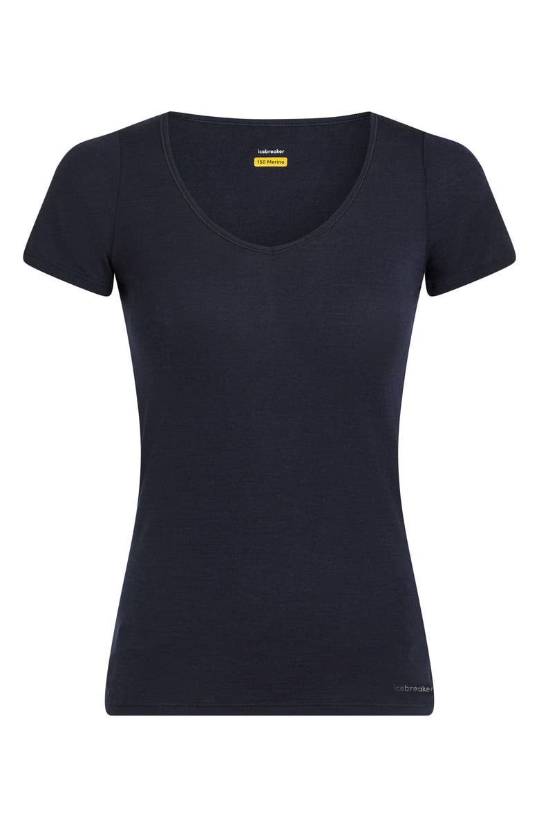 Icebreaker Siren Merino Wool Blend T-Shirt, Alternate, color, Midnight Navy