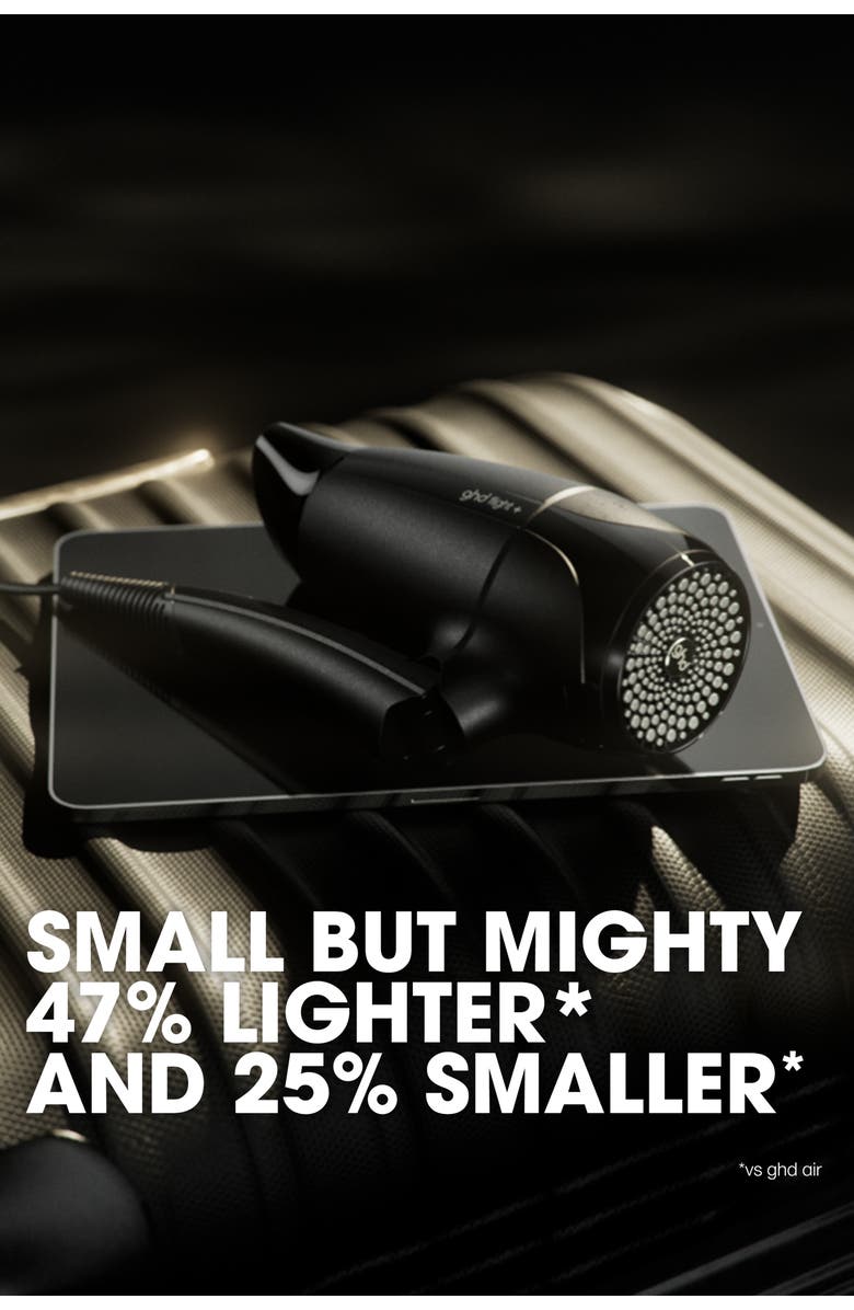 ghd Flight+ Travel Hair Dryer with Luxury Travel Case, Alternate, color, Black