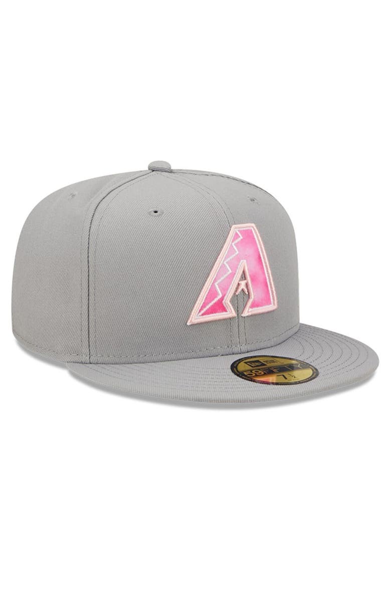 New Era Men's New Era Gray Arizona Diamondbacks 2022 Mother's Day On-Field 59FIFTY Fitted Hat, Alternate, color, 