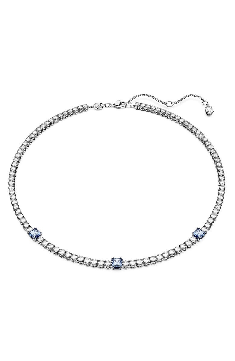 Swarovski Matrix Tennis Necklace, Main, color, 