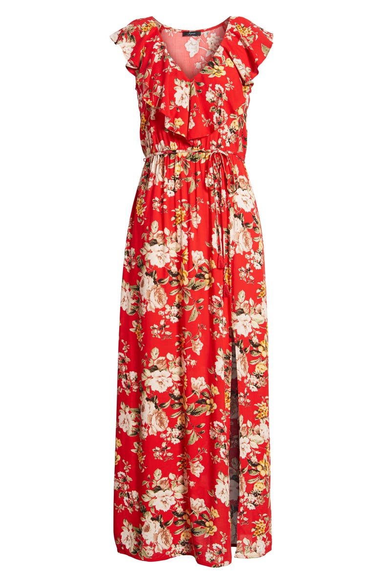 Soprano Ruffle Maxi Dress, Alternate, color,