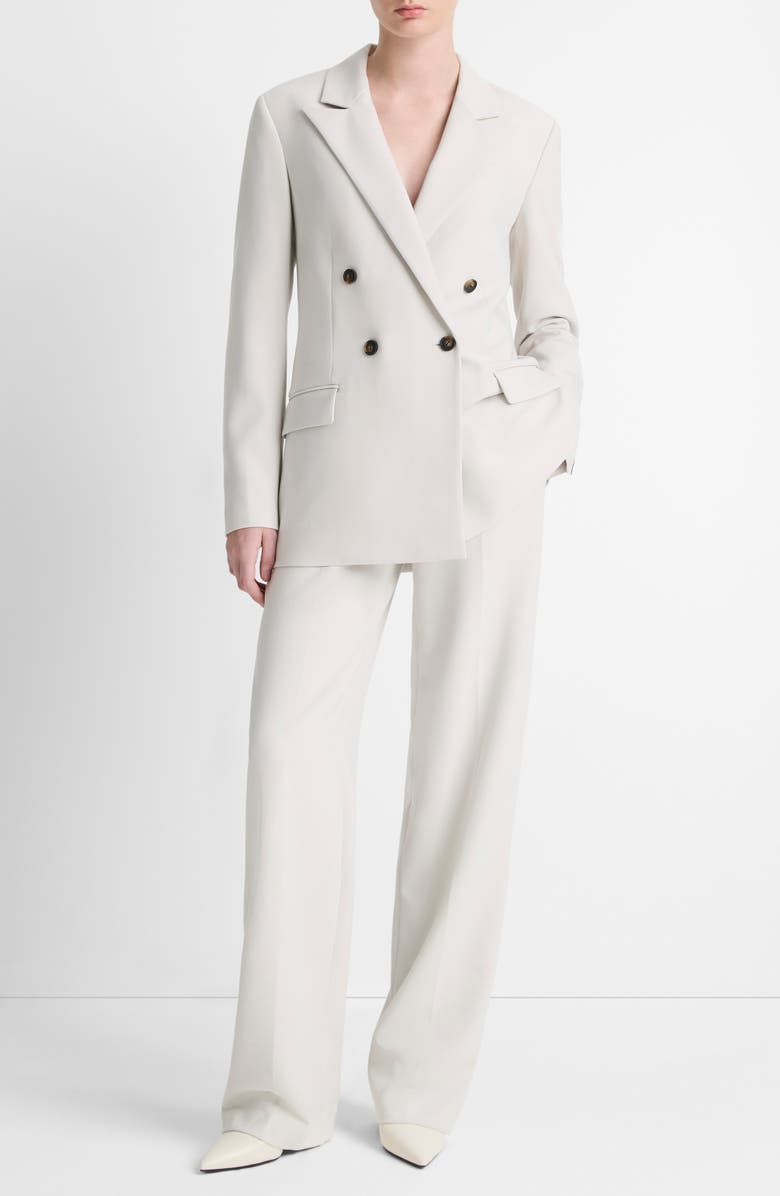 Vince Double Breasted Blazer, Alternate, color, Salt Glass