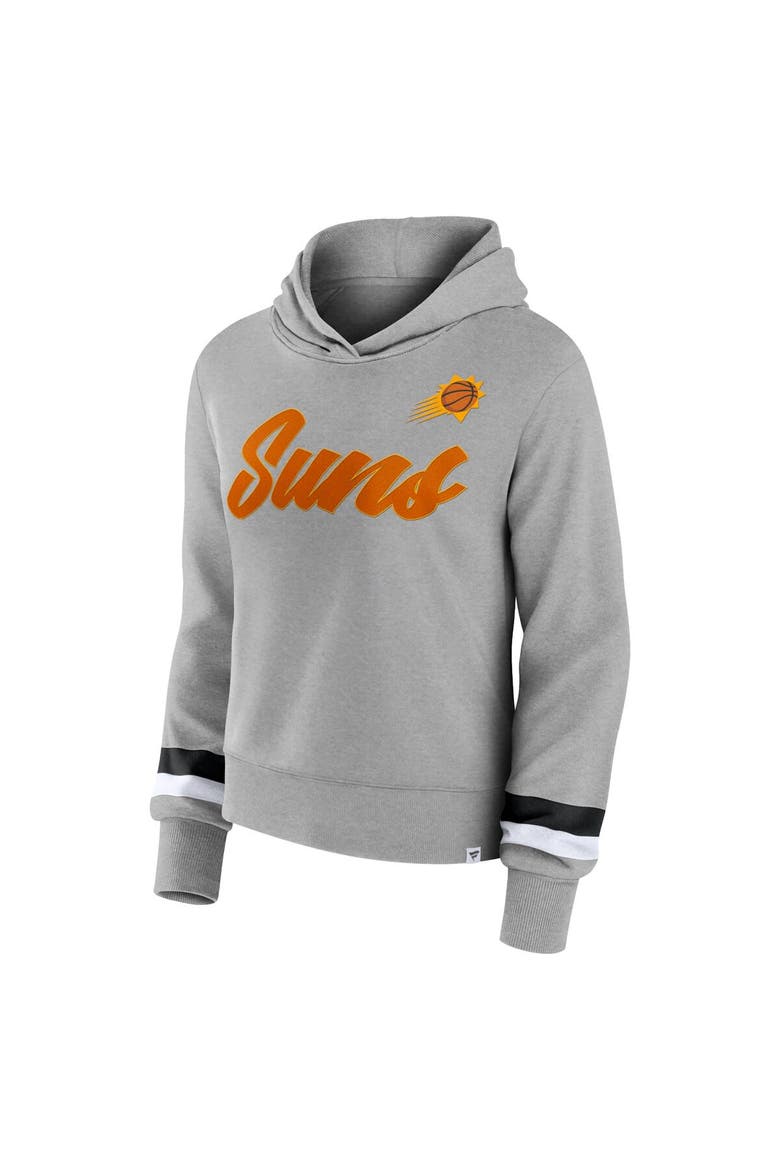 Women's Fanatics Branded Heather Gray Phoenix Suns Halftime Pullover Hoodie, Alternate, color, Heather Gray
