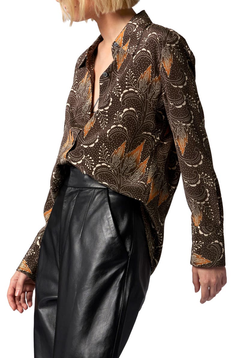 Equipment Leona Print Silk Shirt, Alternate, color, 