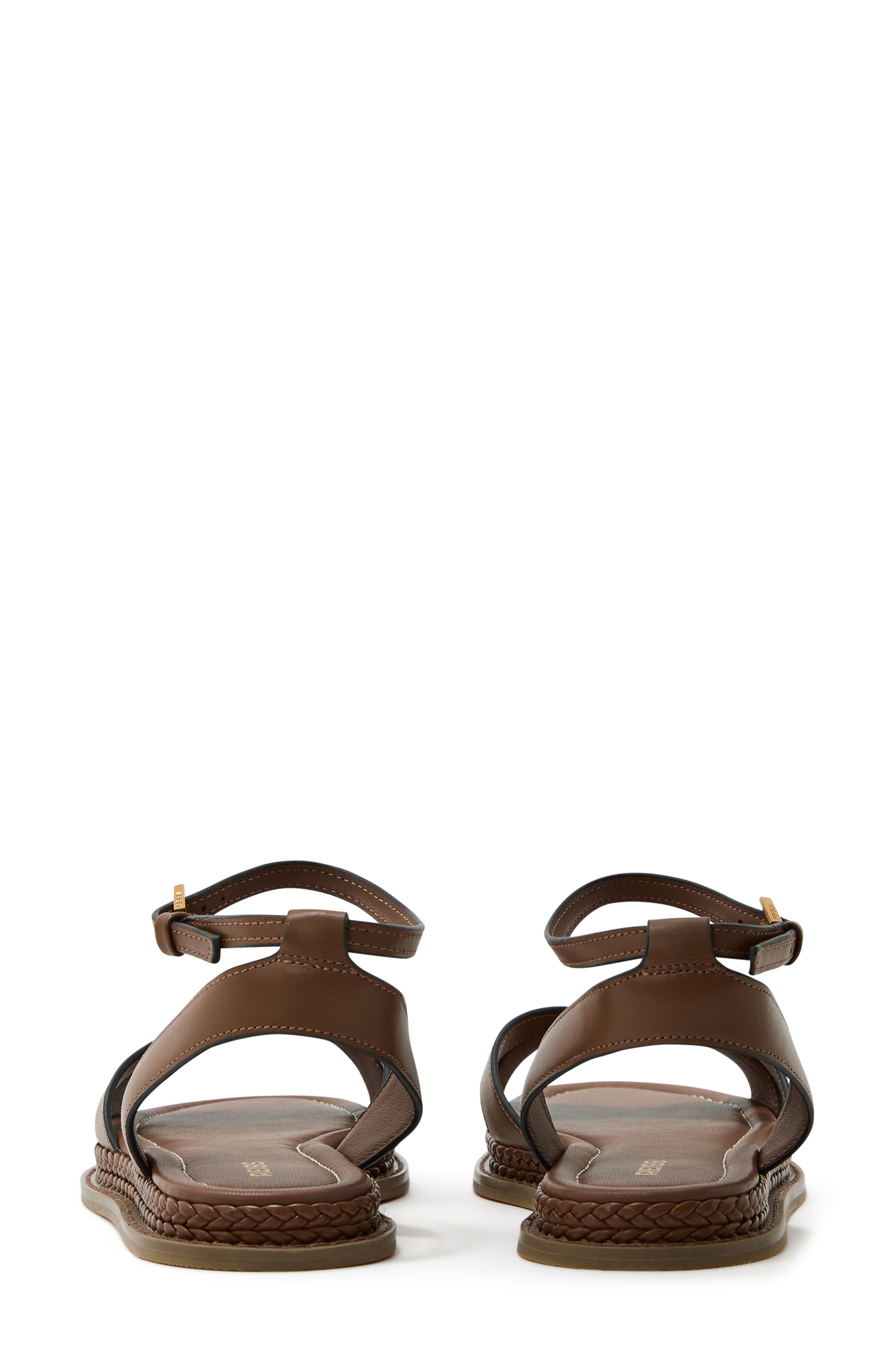 Reiss Emma Ankle Strap Sandal, Alternate, color, Tan