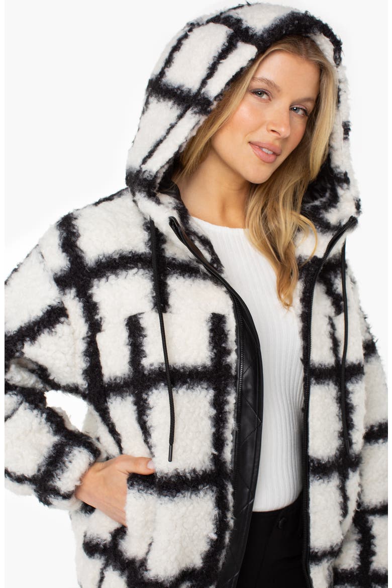 Full Zip Hoodie, Alternate, color, WHITE/ BLACK