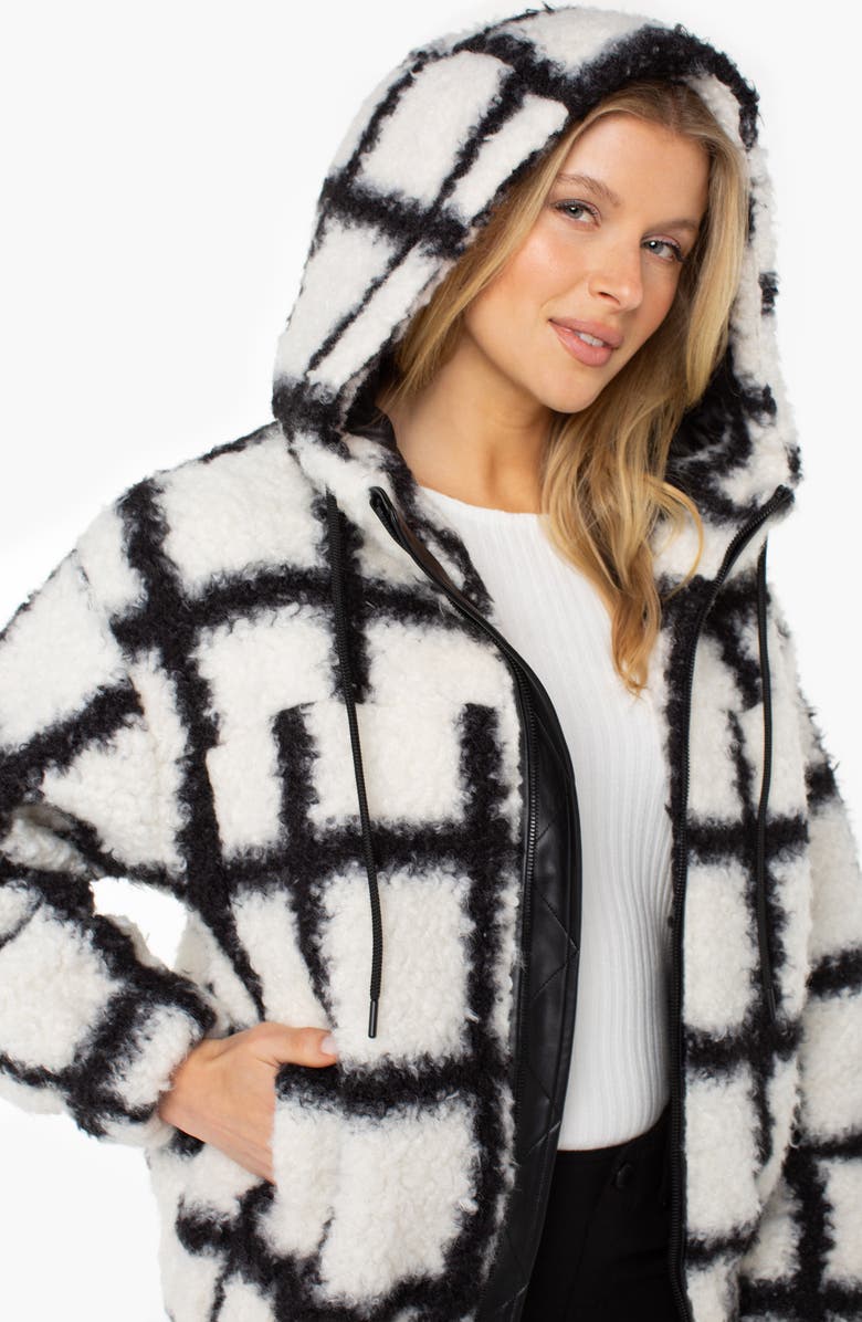 Liverpool Los Angeles Full Zip Hoodie, Alternate, color, White/ Black