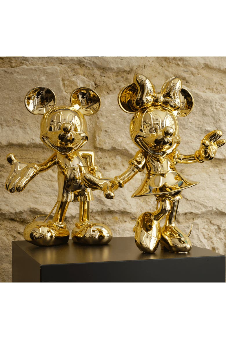 Minne Mouse Figurine, Alternate, color, Gold