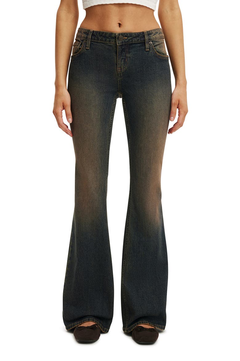 Women's Low Rise Bootcut Jean, Main, color, Cinnamon Blue